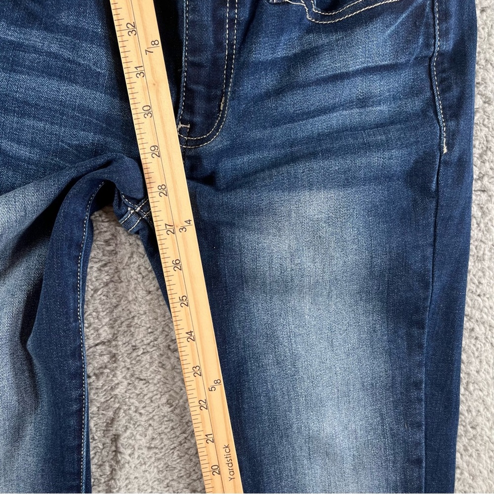 Kancan Women's Dark Wash Mid Rise Blue Skinny Jeans Size 5/26 - Picture 8 of 9